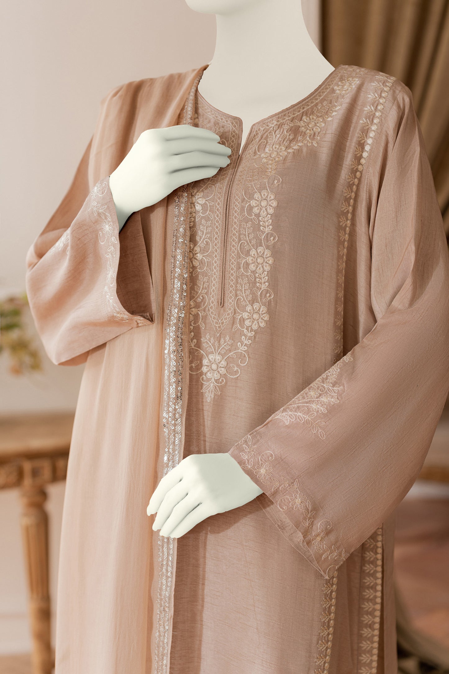 Premium RAW SILK - 3pc Biege