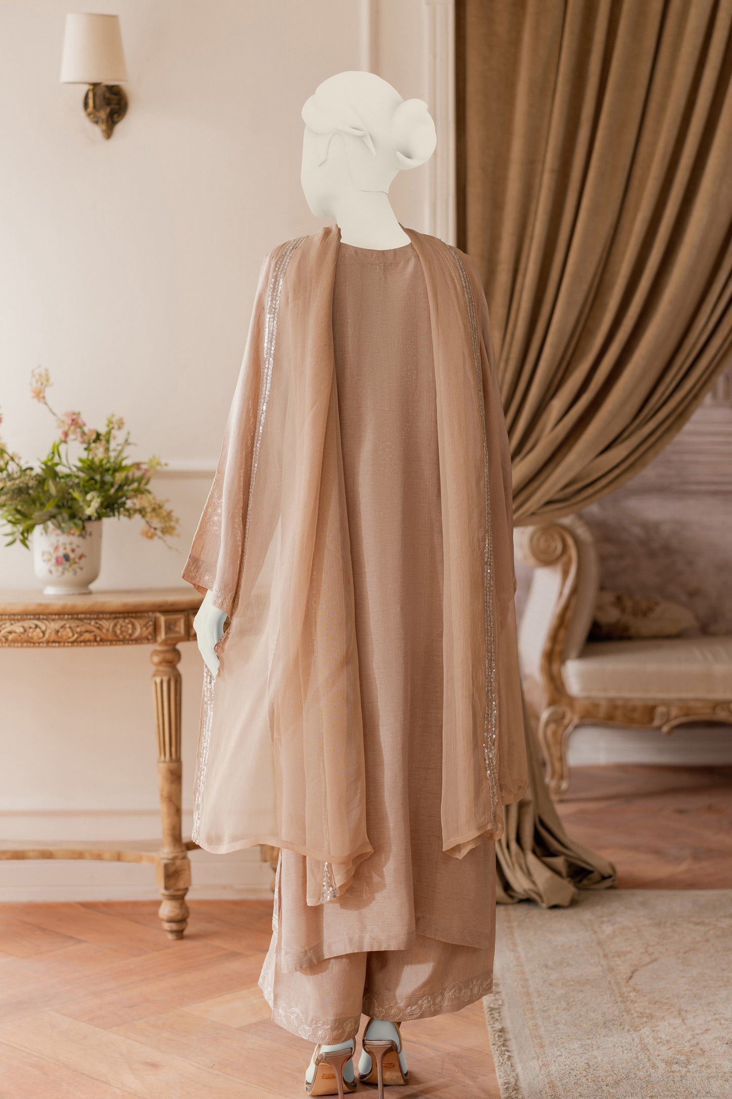 Premium RAW SILK - 3pc Biege