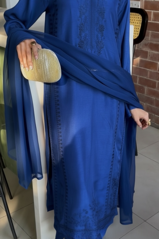 Azure - Raw Silk 3pc set