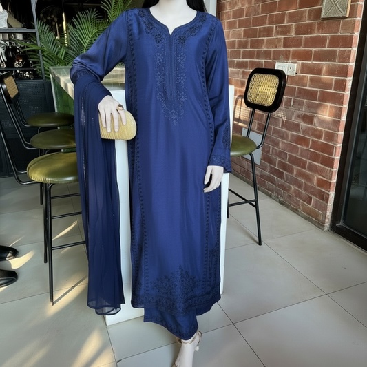 Azure - Raw Silk 3pc set