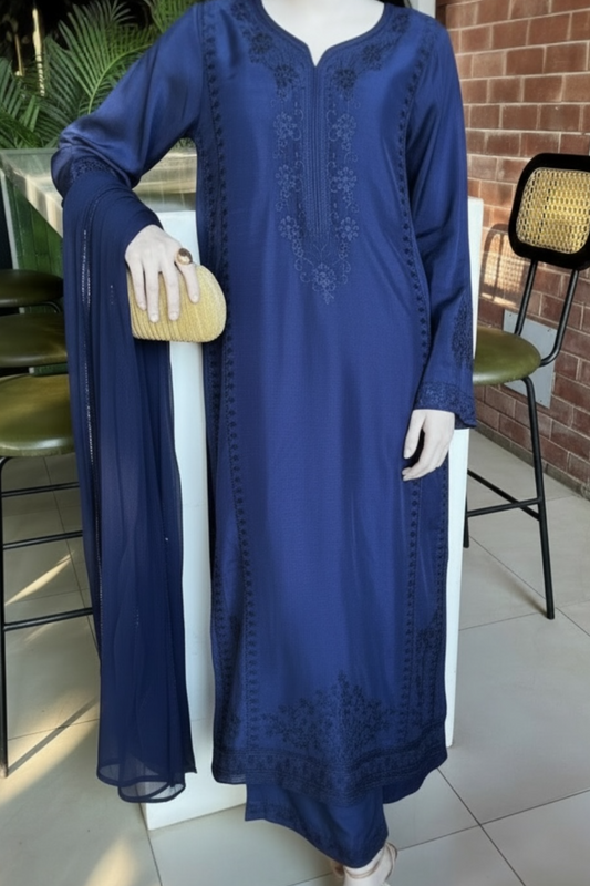 Azure - Raw Silk 3pc set