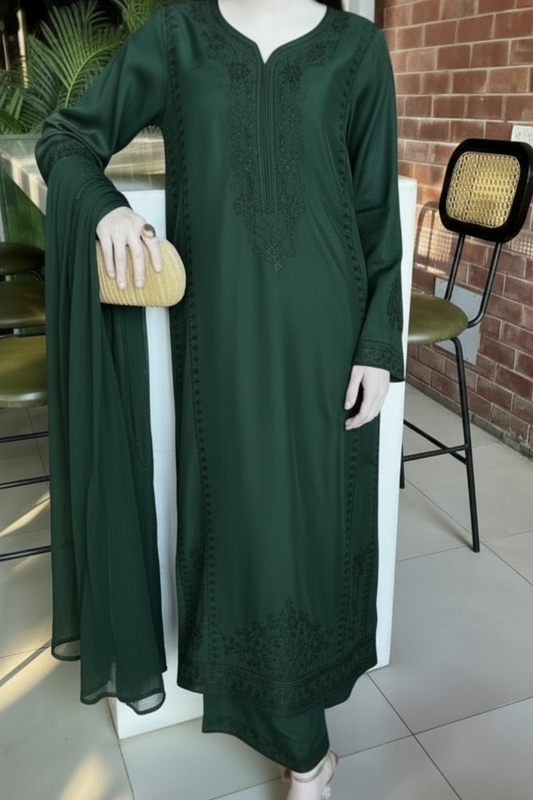 Fern - Raw Silk 3pc set