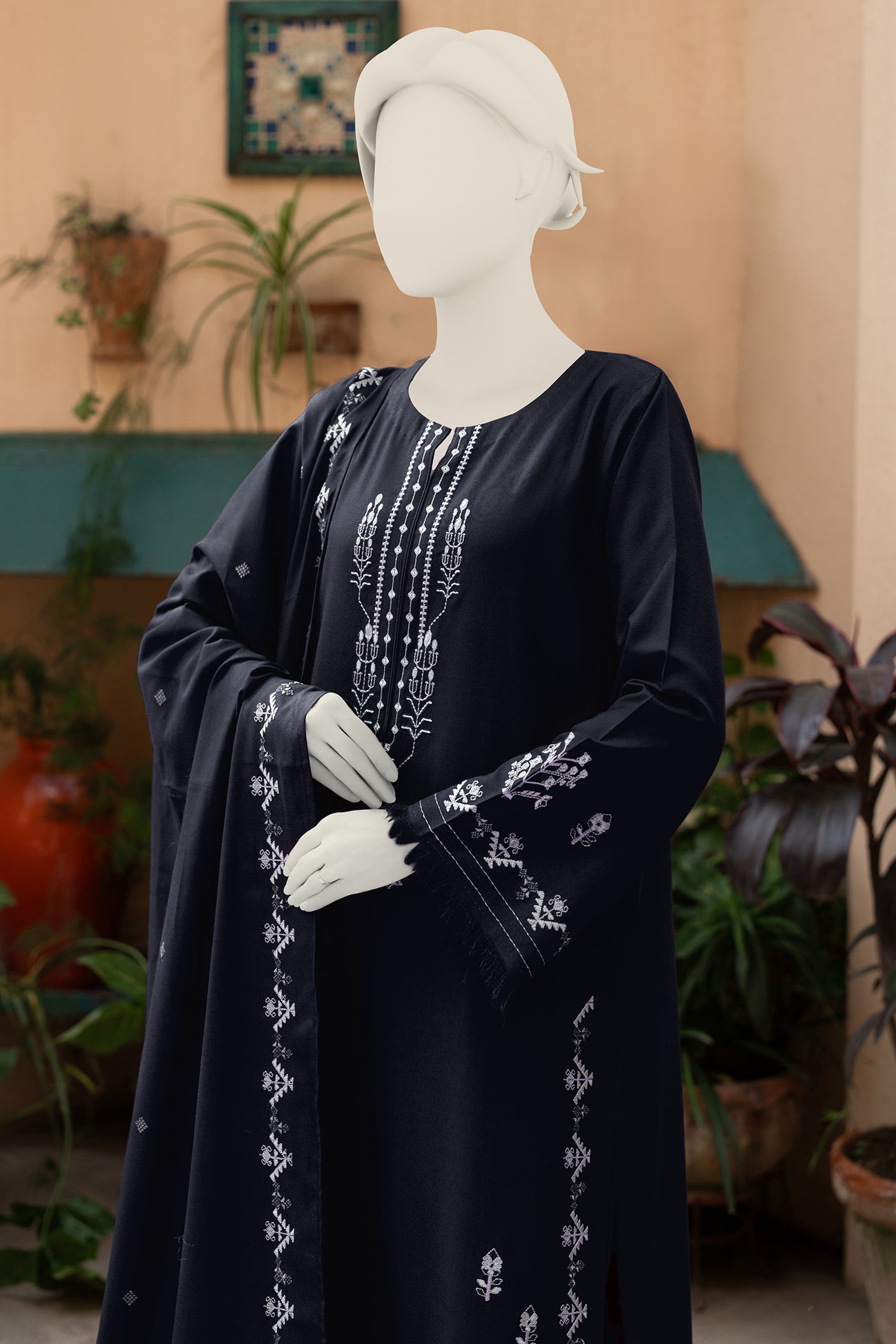 Kanwal 3pc Navy Blue