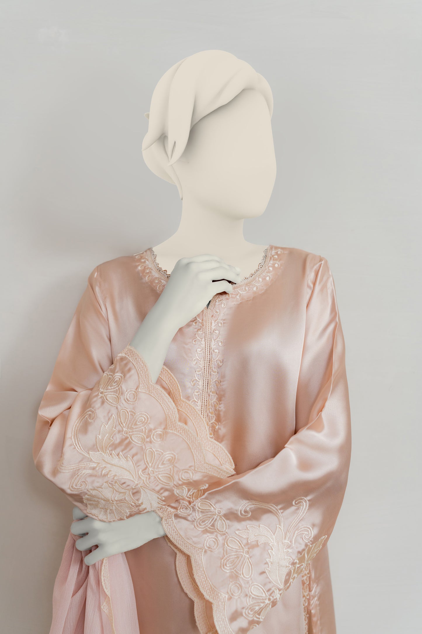 Nude Biege 3pc Silk Set