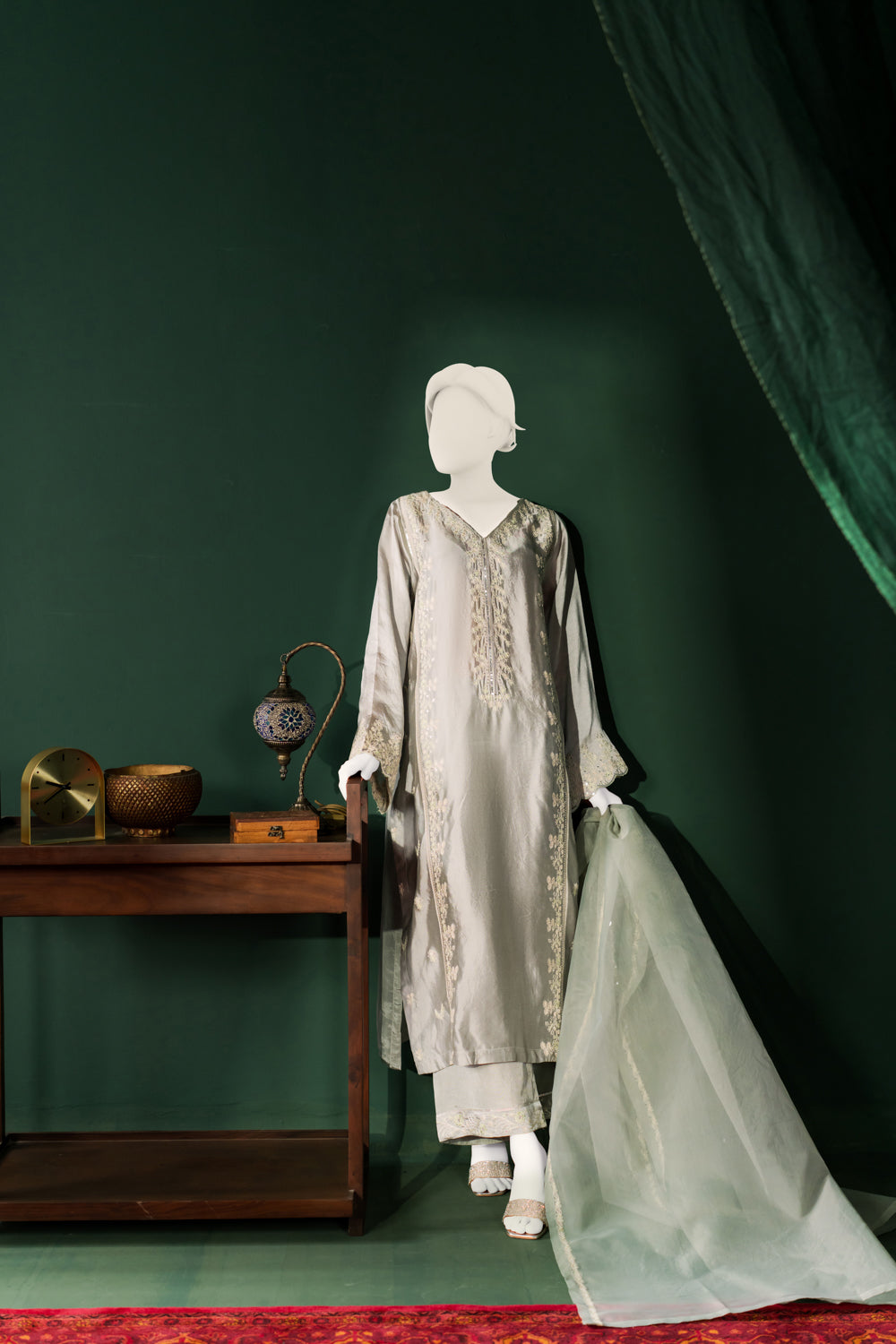 Sheesha Silk 3pc - Steel