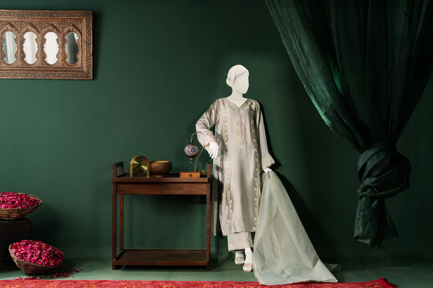 Sheesha Silk 3pc - Steel