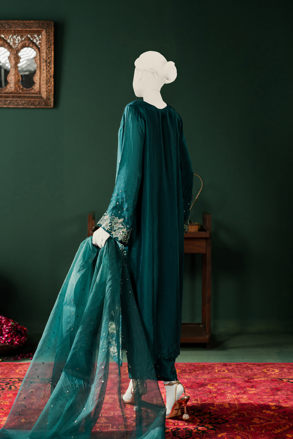 Tussle Silk 3pc - Bottle Green