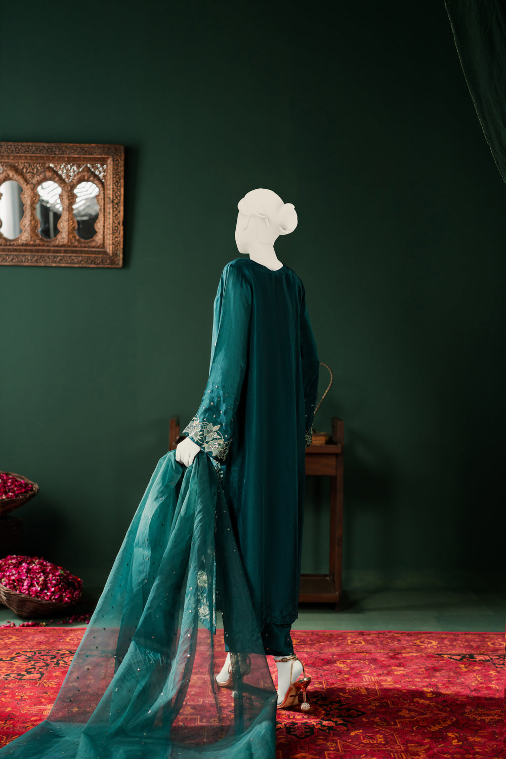 Tussle Silk 3pc - Bottle Green