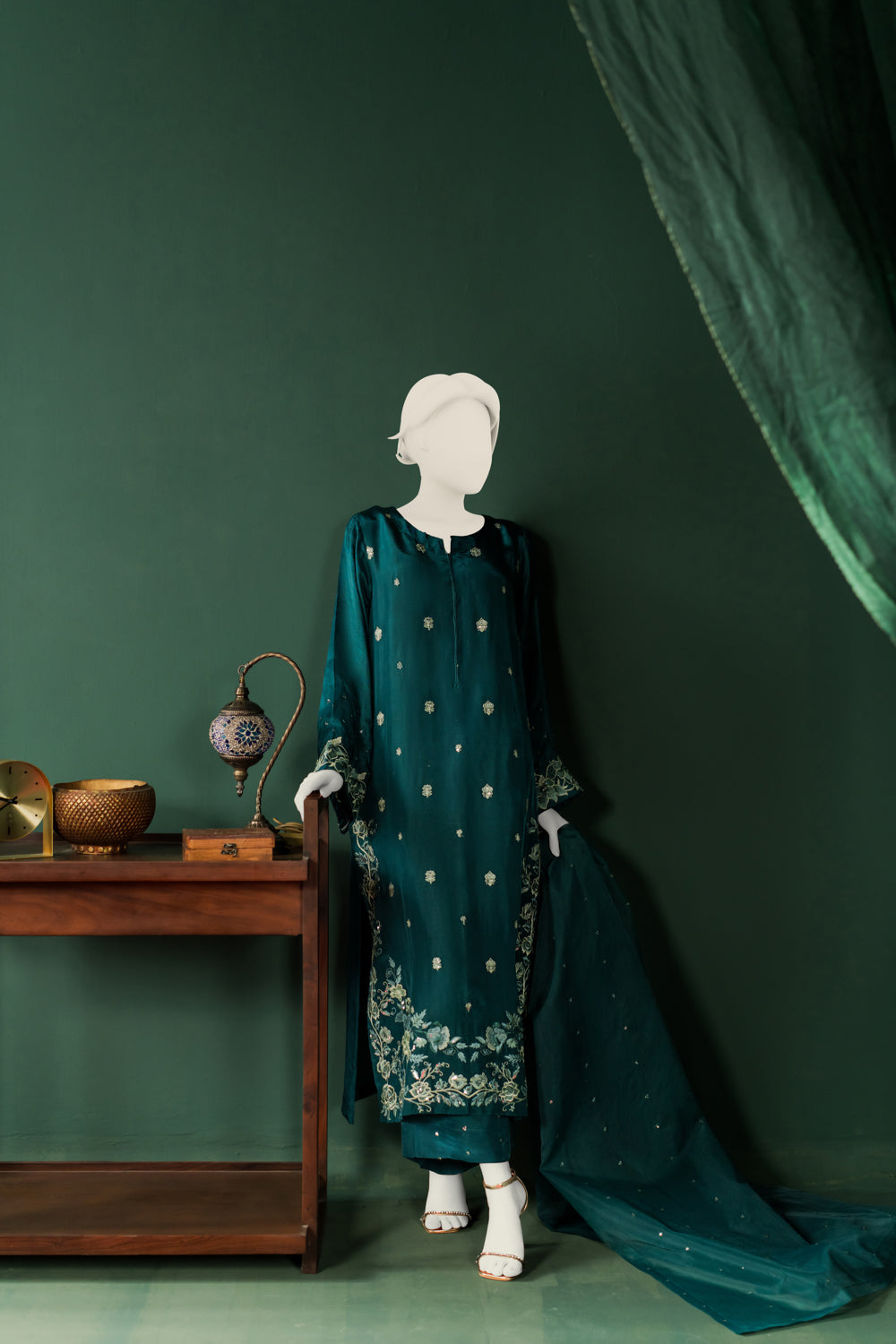 Tussle Silk 3pc - Bottle Green