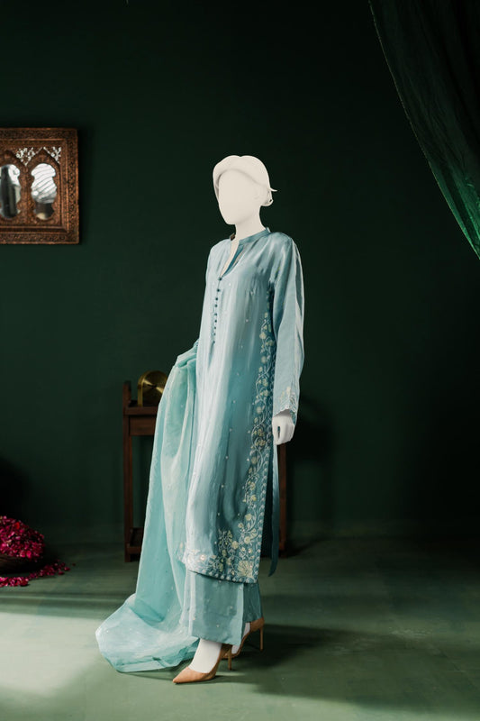 Sheesha Silk 3pc - Turquoise