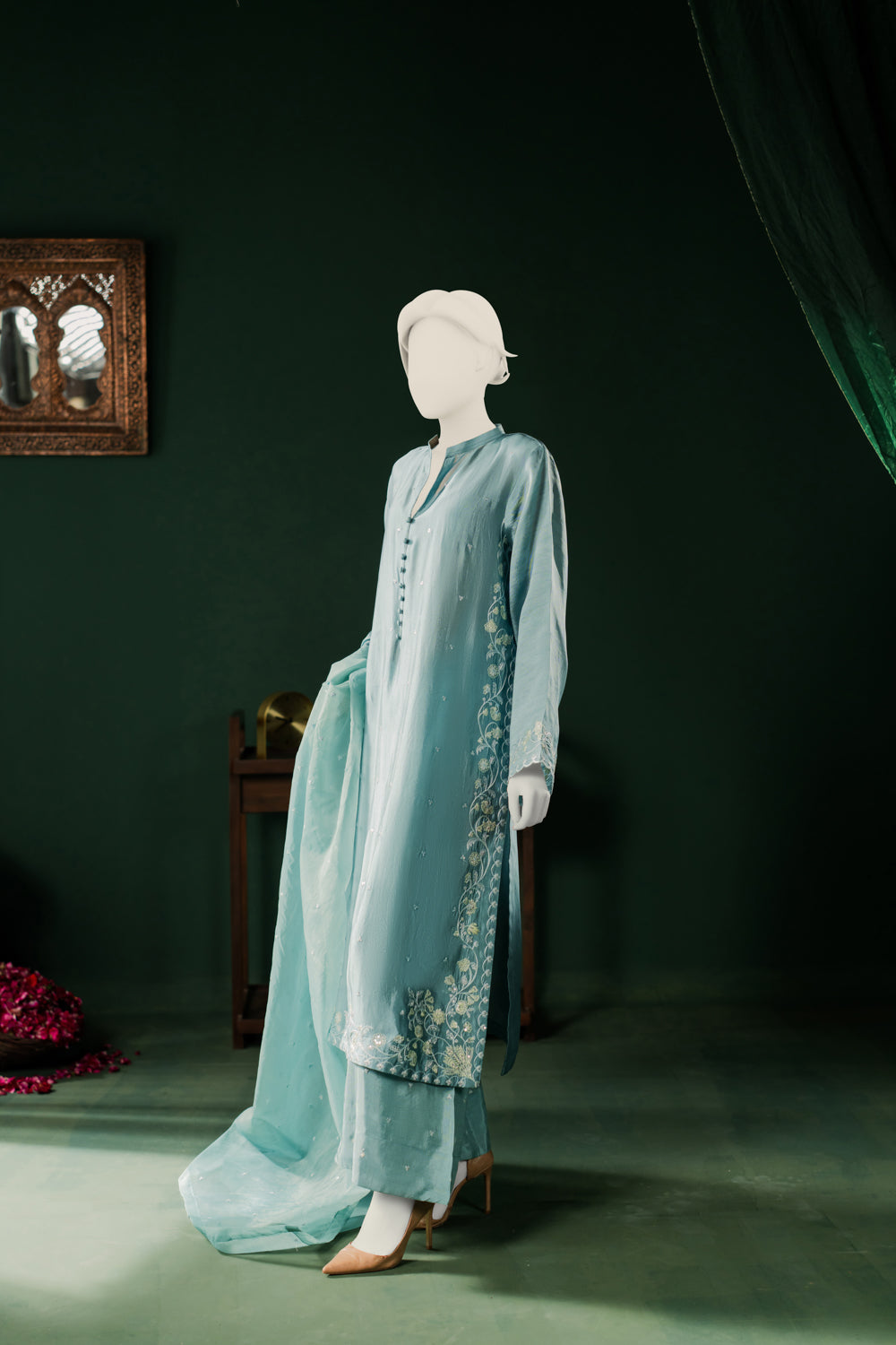 Sheesha Silk 3pc - Turquoise