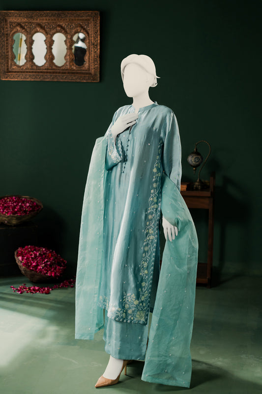 Sheesha Silk 3pc - Turquoise