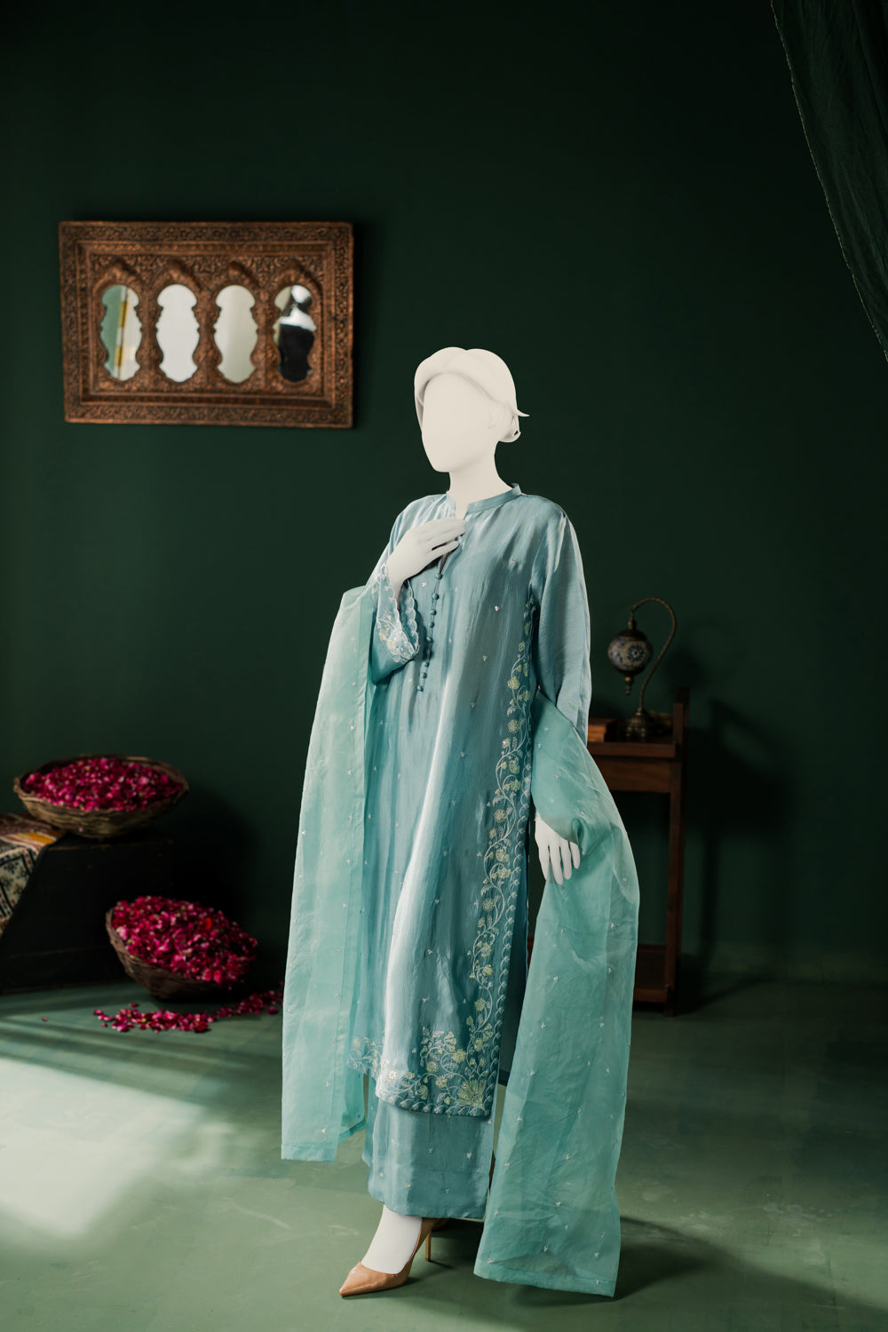 Sheesha Silk 3pc - Turquoise