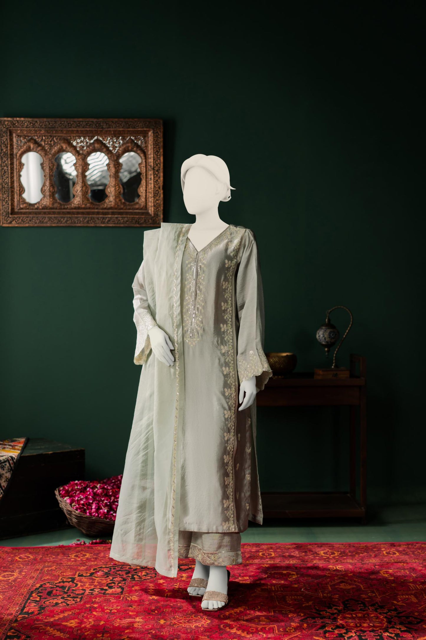 Sheesha Silk 3pc - Steel