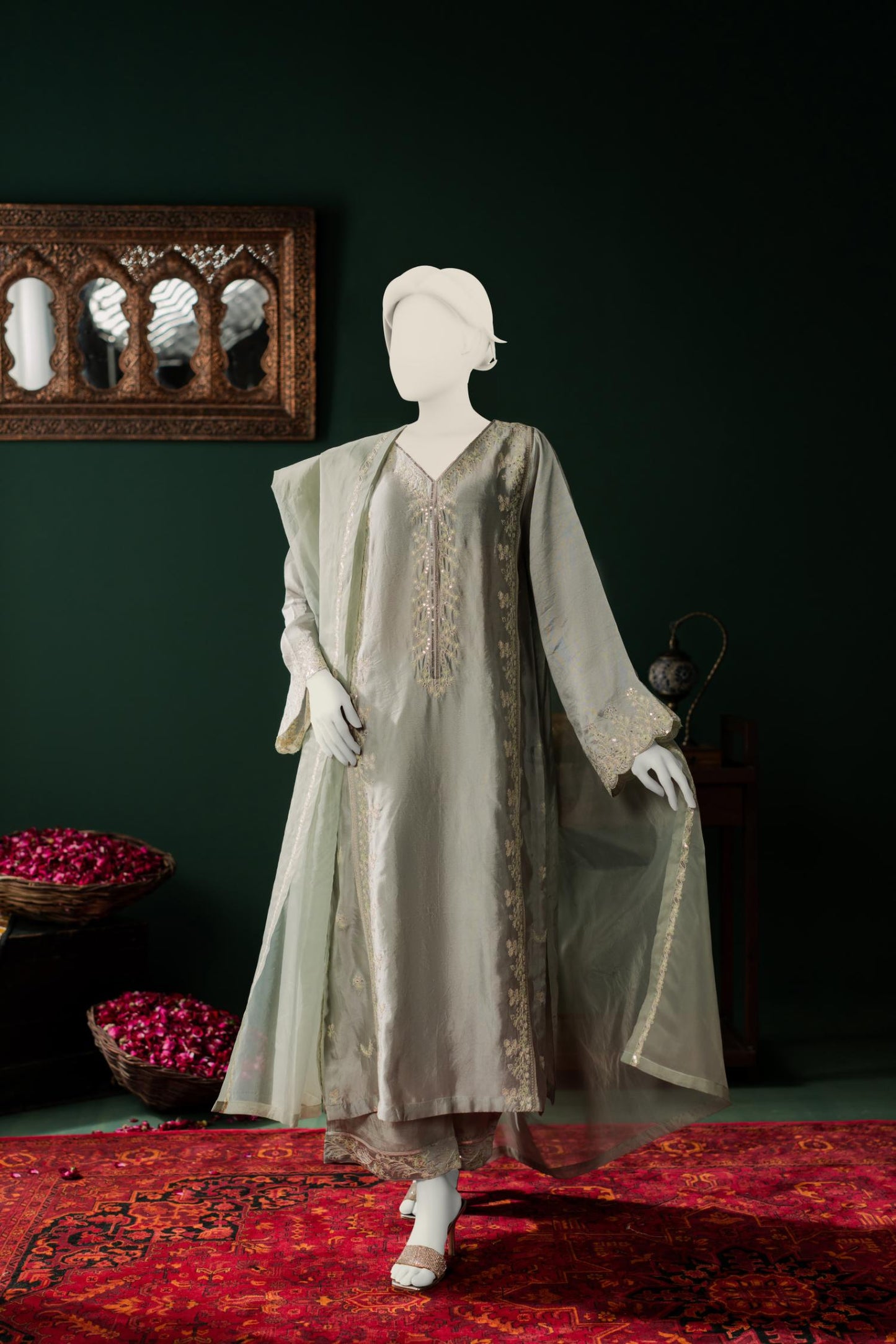 Sheesha Silk 3pc - Steel