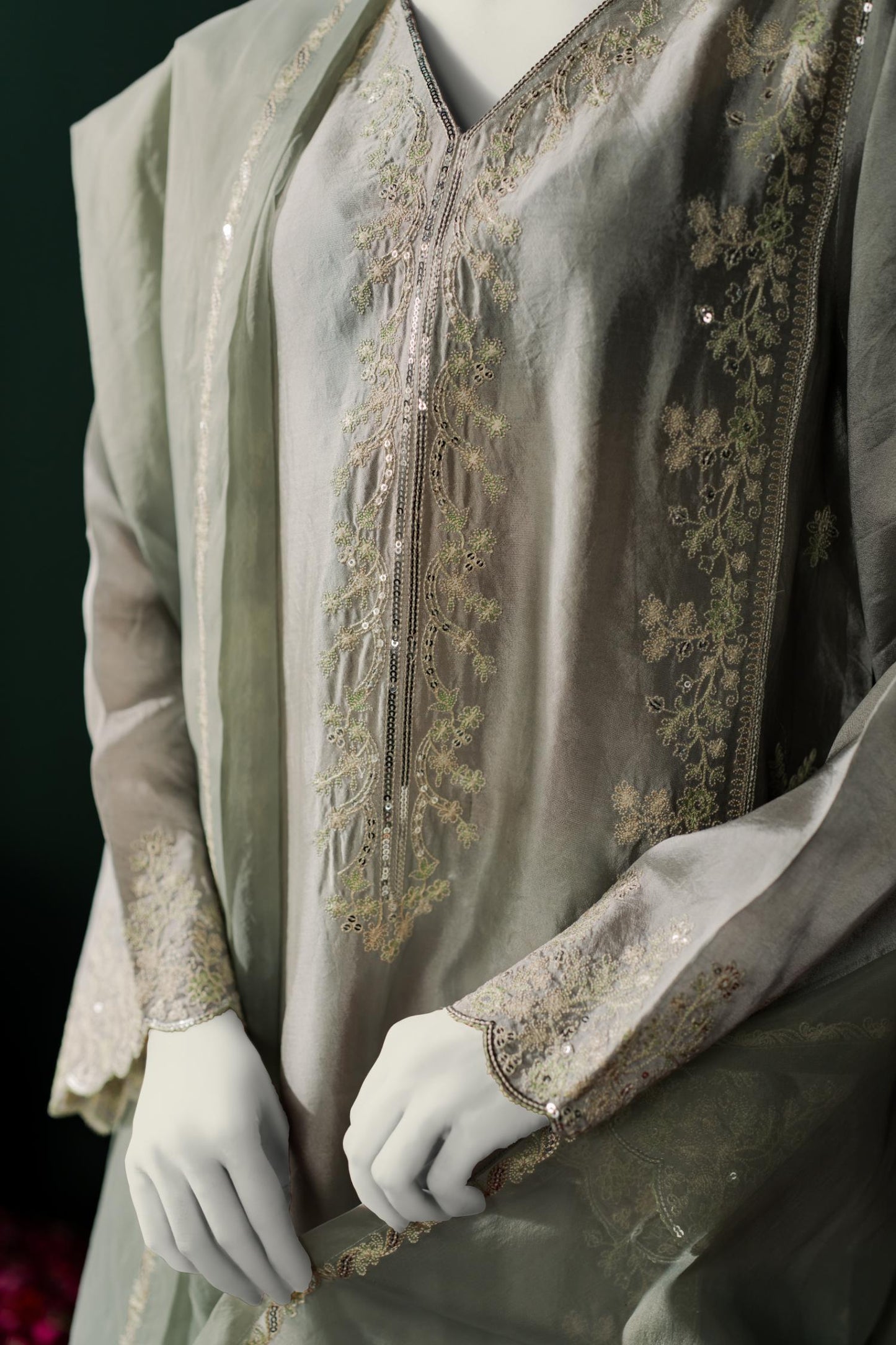 Sheesha Silk 3pc - Steel