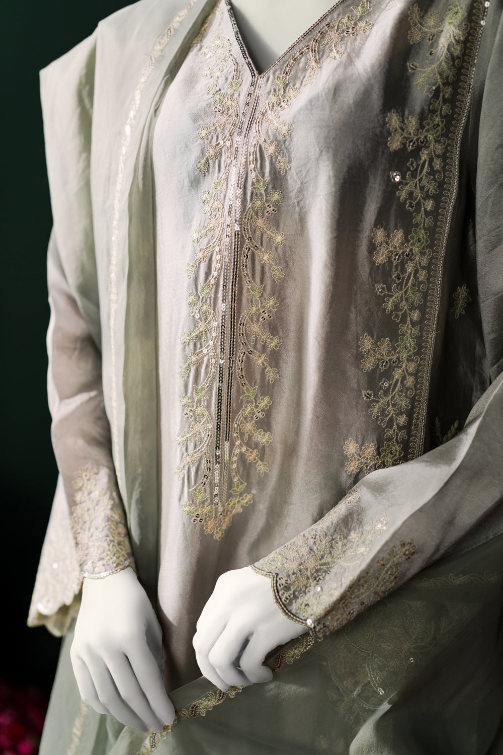 Sheesha Silk 3pc - Steel