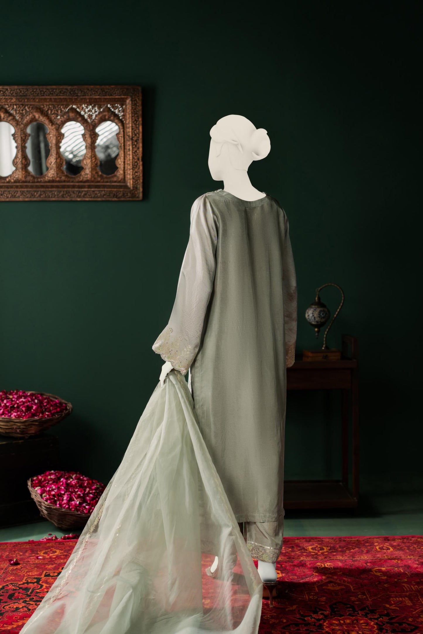 Sheesha Silk 3pc - Steel