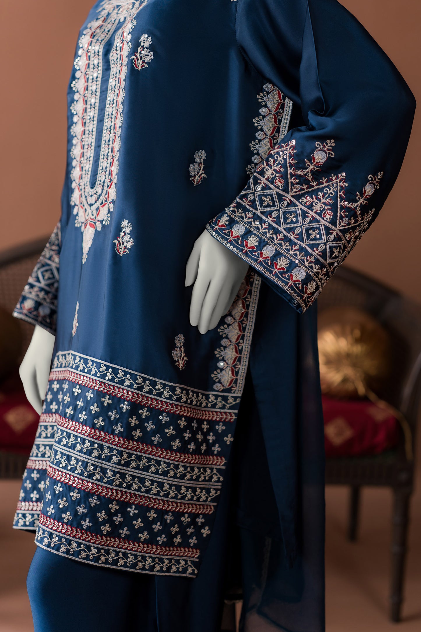 Nyla - 3pc Silk Farshi Set